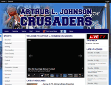 Tablet Screenshot of johnsoncrusaderathletics.com